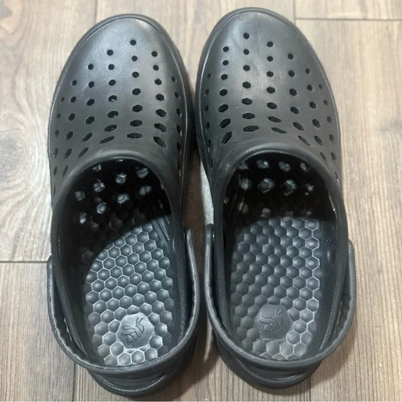 Joybees Clogs Womens 10 Black Slip On Comfort Garden Shoes - Picture 3 of 5